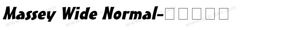 Massey Wide Normal字体转换